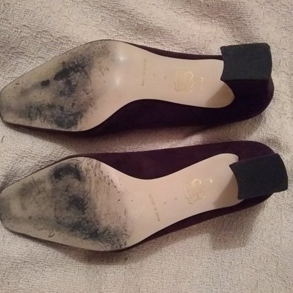 Beautiful Brown Suede Jacqueline Ferrar Pumps Size 9, Made in Brazil - Picture 5 of 6